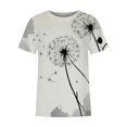 thumbnail image 4 of WEAIXIMIUNG T-Shirt à Manches Courtes Col Rond Imprimé pour Femmes Saint-Valentin, 4 of 5