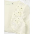 thumbnail image 5 of DPOIS Kids Girls Open Front Beaded Wedding Flower Shurg Bolero Cardigan Princess Dress Coat, 5 of 7