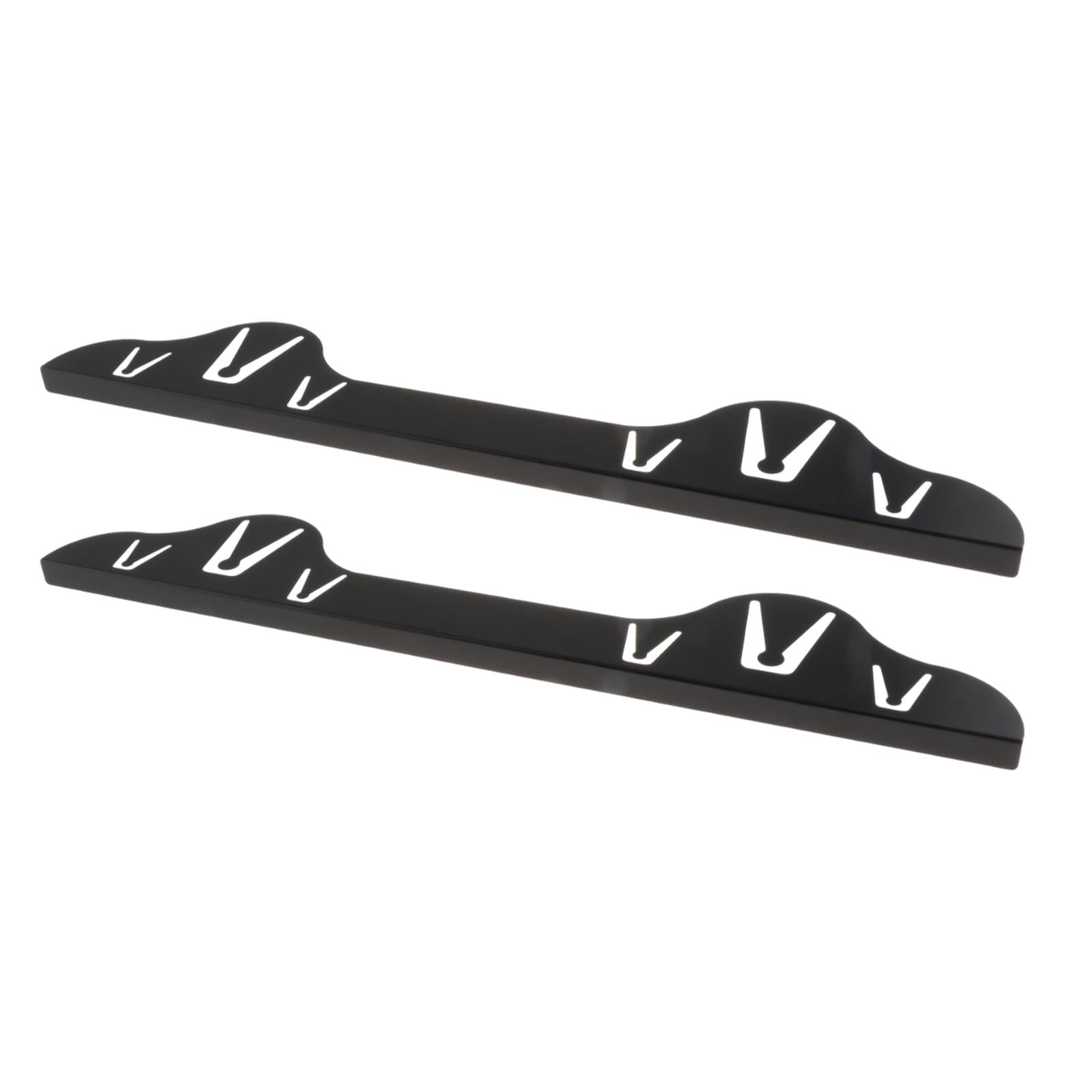 Fiocias 4x Stainless Steel Stovetop Counter Gap Covers Retractable Sturdy Heat Resistant Black