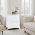 thumbnail image 4 of Bigleap Nightstand Set 2, 2 Drawer Dresser for Bedroom, Bedside Furniture, End Table for Bedroom, Closet, Entryway, White, 4 of 8