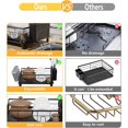 thumbnail image 4 of LAMSTOM Dish Drying Rack, Space-Saving Compact Dish Rack for Kitchen Counter, Durable Stainless Steel Bottle Drying Rack with a Cutlery Holder for Dishes, Knives, Spoons, and Forks (Black), 4 of 7