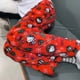 thumbnail image 2 of Pantalones de pijama de Hello Kitty de Navidad para mujer, Pantalones suaves de tela elástica doble de lana Sanrio de talla grande, pantalones de dibujos animados KawaiiGift, 2 of 4