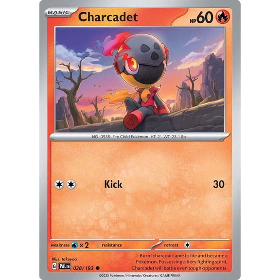 Pokemon Paldea Evolved Common Charcadet #38
