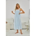 thumbnail image 3 of Richie House Women's SLeeveless Knit Cotton Housedress Duster Sundress Nightgown Pajama RHW4056, 3 of 5