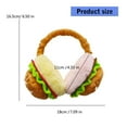 thumbnail image 3 of Adjustable Cartoon Hamburger Earmuffs for Women 2000s Trend Millennial Devil Ear Warmers Photo Props, 3 of 8