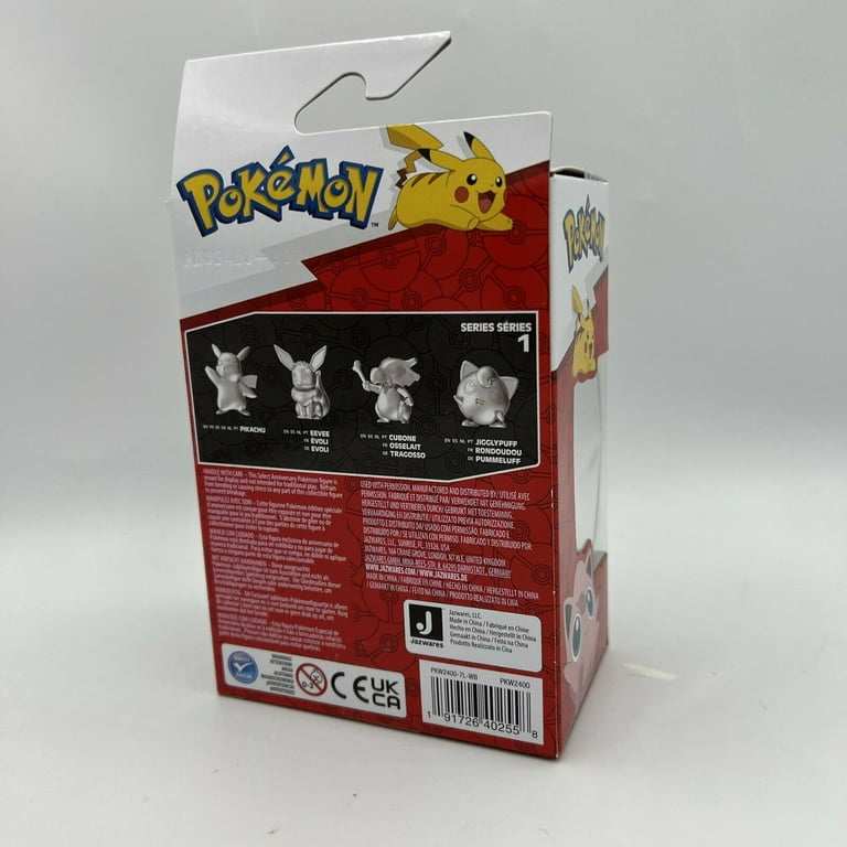 Jazwares Pokémon - 25th Anniversary Silver Figure - Pikachu