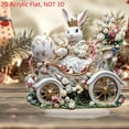 thumbnail image 4 of SLYNSHome Easter Decoration Spring Bunny Ornament 2D Acrylic Desktop Easter Eggs Rabbit Decor for Living Room Holiday Party Supplie, 4 of 6