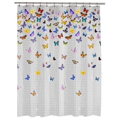 Flutterby PEVA Shower Curtain