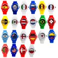 thumbnail image 2 of Reloj de fútbol de bandera, relojes de pulsera deportivos, reloj portátil suave para exteriores, recuerdos para fanáticos del fútbol, regalo para porristas, 2 of 5
