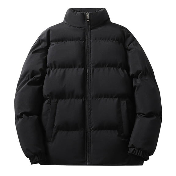 Aloohaidyvio Mens Jackets Clearance Men Puffer Jacket Winter Coats Water Resistant Long Sleeve Zip Up Lightweight Quilted Down Jackets