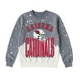 thumbnail image 7 of Women's Gameday Couture  Gray Arizona Cardinals Arch Rivals Faded Wash Sweatshirt, 7 of 7