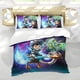 thumbnail image 5 of Miles del Mañana Conjunto de sábanas temático, trío de piezas, cómodo y amigable con la piel, diseño único, regalo de decoración para el hogar para familiares, amigos y fans, 90 cm * 190 cm, 5 of 6