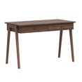 thumbnail image 2 of Lifestyle Solutions Westley 30.31 in. Hight Writing Desk with Drawers, Walnut Brown Wood, 2 of 5