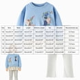 thumbnail image 4 of yboeqw Toddler Baby Girls Outfit Set Fall Long Sleeve Cartoon Print Pullover Sweatshirt and Pants 2 Piece,Size 5-6 Years, 4 of 9