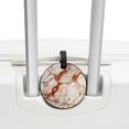 thumbnail image 3 of Marble 2pcs PU Leather Round Bag Tags with Privacy Cover and Name ID Tag - Suitcase Tags for Travel Luggage, Handbags, Backpacks, School Bags, 3 of 6