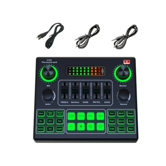 V9SJ Live Sound Card Wireless Accompaniment Auditory Music Card for Home KTV