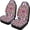 Pink Mandala Floral Pattern, variant on POLERO Bat Print Car Seat Covers for Sedans, Full Set of 2 Non-Slip Front Seat Covers Easy Install Breathable Vehicle Seat Covers