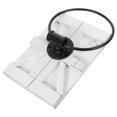 thumbnail image 2 of Rustic Hand Towel Ring Vintage Iron Wall Mounted Towel Holder Hanger Storage Rack with Wood Wall Backing for Bathroom Toilet or Kitchen, 2 of 3
