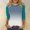 Blue#1, variant on LEBONYARD Womens Shirts Long Sleeve Button Down Shirts,Blouses for Women Fall Tops,Women's Fashion Printed T-shirt 3/4 Sleeves Blouse Round Neck Casual Tops Red M