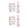 thumbnail image 1 of Ounissouiy Day Stickers Round Dia 3.8cm Seals Decor Party Envelope for Favor estilo C 2Conjunto, 1 of 6