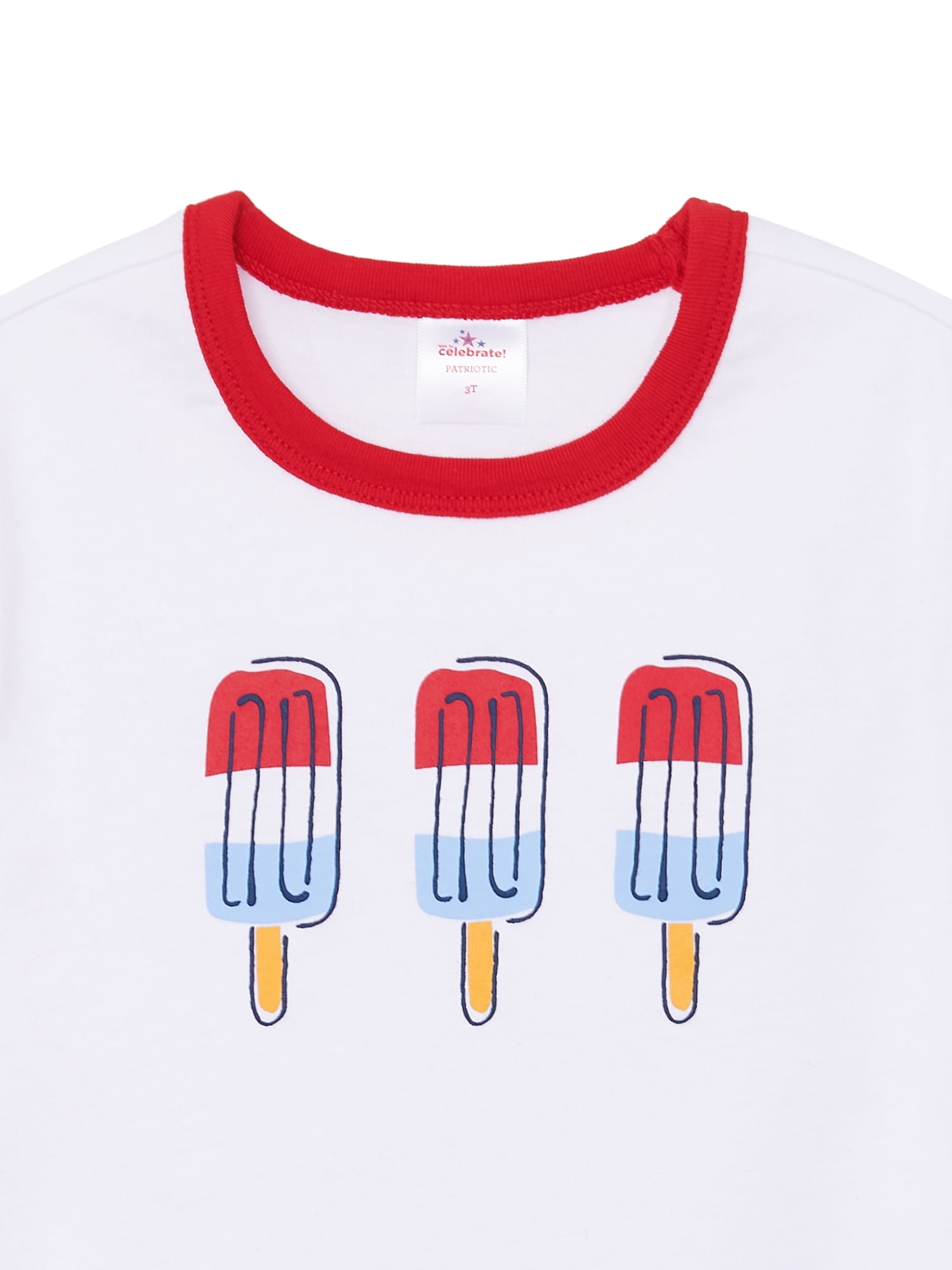 Way To Celebrate Toddler Americana Short Sleeve Tee, Sizes 12M-5T