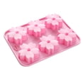 thumbnail image 1 of Molde Para Hornear Diy 6 Agujeros Sakura Molde De Nieve Molde De Bandeja De Silicona Para Chocolate Cheesecake Caramelo Cubitos De Hielo seitruly HA038595-00, 1 of 6