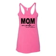 thumbnail image 2 of Wild Bobby, Mom Mode All Day Everyday Mother's Day Tri-Blend Racerback Tank Top, Vintage Pink, X-Large, 2 of 6