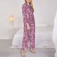 thumbnail image 3 of Balery Sweet Heart Conjunto de Pijama con Estampado para Mujer, Conjunto de Dos Piezas con Manga Larga, Ropa de Dormir Suave con Bolsillos, Pijamas Cómodos-Small, 3 of 7