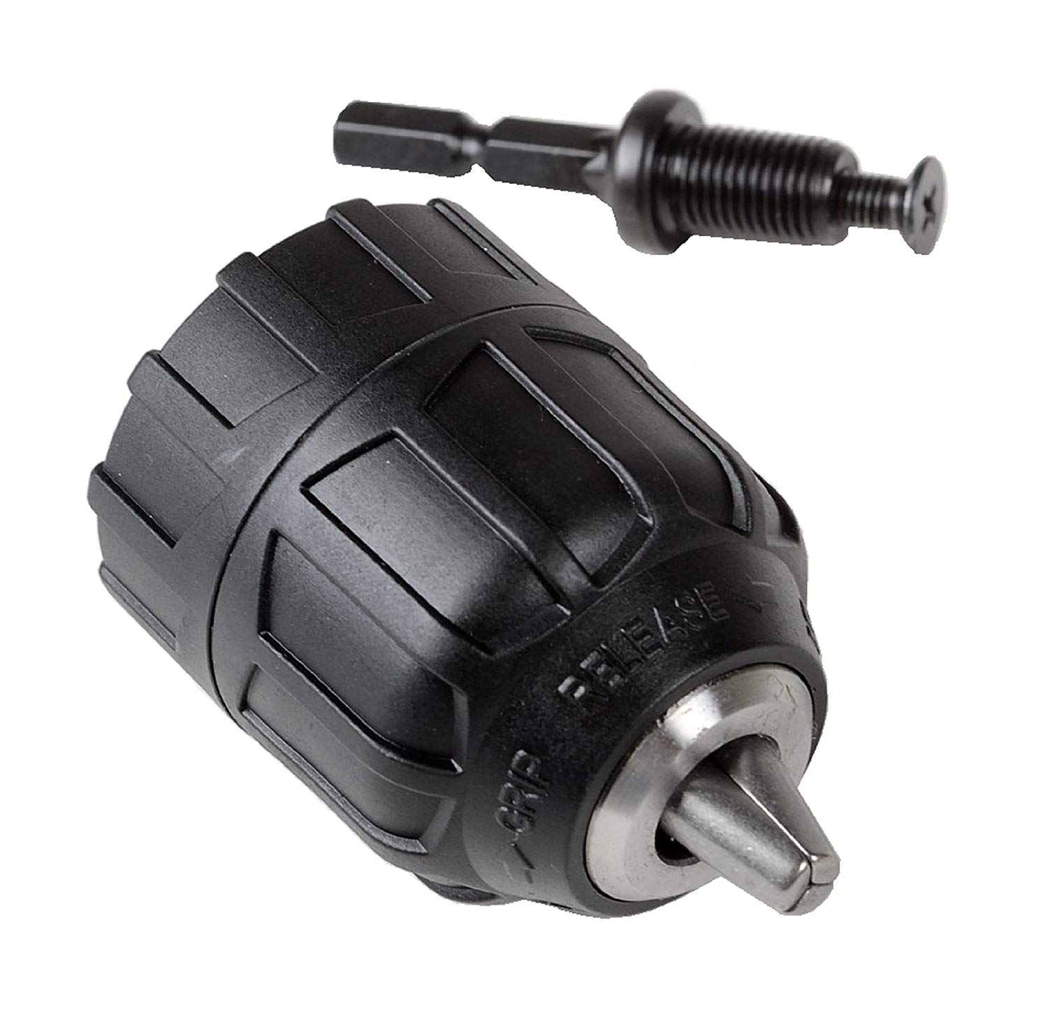 1/4" Keyless Drill Bit Chuck Quick Change Adapter Converter Hex Shank