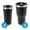 thumbnail image 2 of Camco Currituck Insulated Twist Top Tumblers | Features a Double-Wall Vacuum Insulation, Durable Kitchen-Grade 18/8 Stainless Steel Construction, and Comes in a 20oz Size (53078), 2 of 6