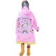 thumbnail image 4 of Kids Raincoats for Girls Boys Unicorn Cartoon Toddler Waterproof Rain Wear Children Raincoat Jacket Poncho, 4 of 5