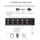 thumbnail image 4 of Audio Splitter 1 in 4 Out RCA L/R Aux Stereo Audio Splitter 1X4 Audio Distributor for PC DVD Speaker Splitte, EU Plug, 4 of 5