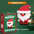 thumbnail image 1 of Christmas Micro Building Blocks Set, Santa Claus and Reindeer DIY Puzzle Assembly Bricks, Festive Table Decoration Ornament, Educational Creative Christmas Gift for Kids, 1 of 6
