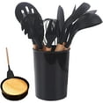 thumbnail image 1 of Silicone Kitchen Utensils | Kitchen Tools Non-Stick, Silicone Kitchen Utensil Set, Wooden Handle Utensils for Cooking, Serving Utensils Kitchen Gadgets, 1 of 8