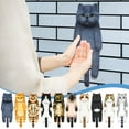 thumbnail image 4 of PureCasa Funny Cat Hand Towels for Bathroom Kitchen, 6"x25" Hanging Washcloths Cute Decor Face Towels Super Absorbent Childrens Day Gift, 4 of 4