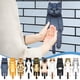 thumbnail image 1 of Toalla de mano para gatos divertida - Toalla decorativa de cocina y baño de 25x6 pulgadas con botón de presión - Súper absorbente y suave - Regalo de inauguración, 1 of 3