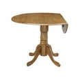 thumbnail image 3 of International Concepts 42" Round Dual Drop Leaf Pedestal Table, 3 of 7