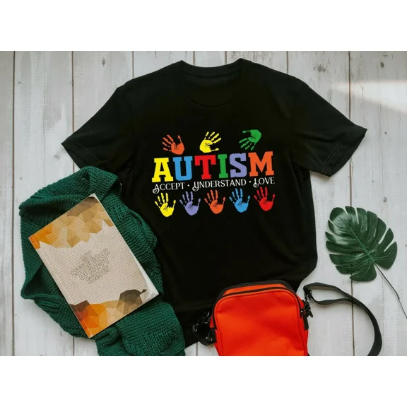 Autism Awareness Accept Understand Love Handprint Autism Gift Shirt