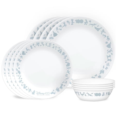 Corelle Disney Commemorative Series Characters 12-piece Dinnerware Set