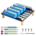 thumbnail image 3 of 52Pi Raspberry Pi GPIO Terminal Block Breakout Board HAT w/LED,GPIO Expansion Board Breakout Module, 3 of 6