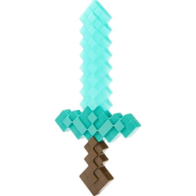 Minecraft Toys, espada de diamante encantada con luces y son