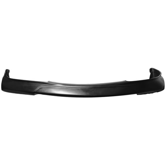Ikon Motorsports Compatible with 04-07 Mitsubishi Lancer Front Bumper Lip Unpainted Black - PU Polyurethane