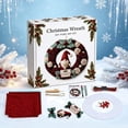 thumbnail image 6 of PSVFUJZ 3D Fabric Poke Wreath DIY Kit, Christmas Wreath DIY Kit for Adults, Beginner Friendly Holiday Craft Set, Soft Fabric Handmade Decor for Front Door Wall Window Fireplace Christmas Gift, C, 6 of 6