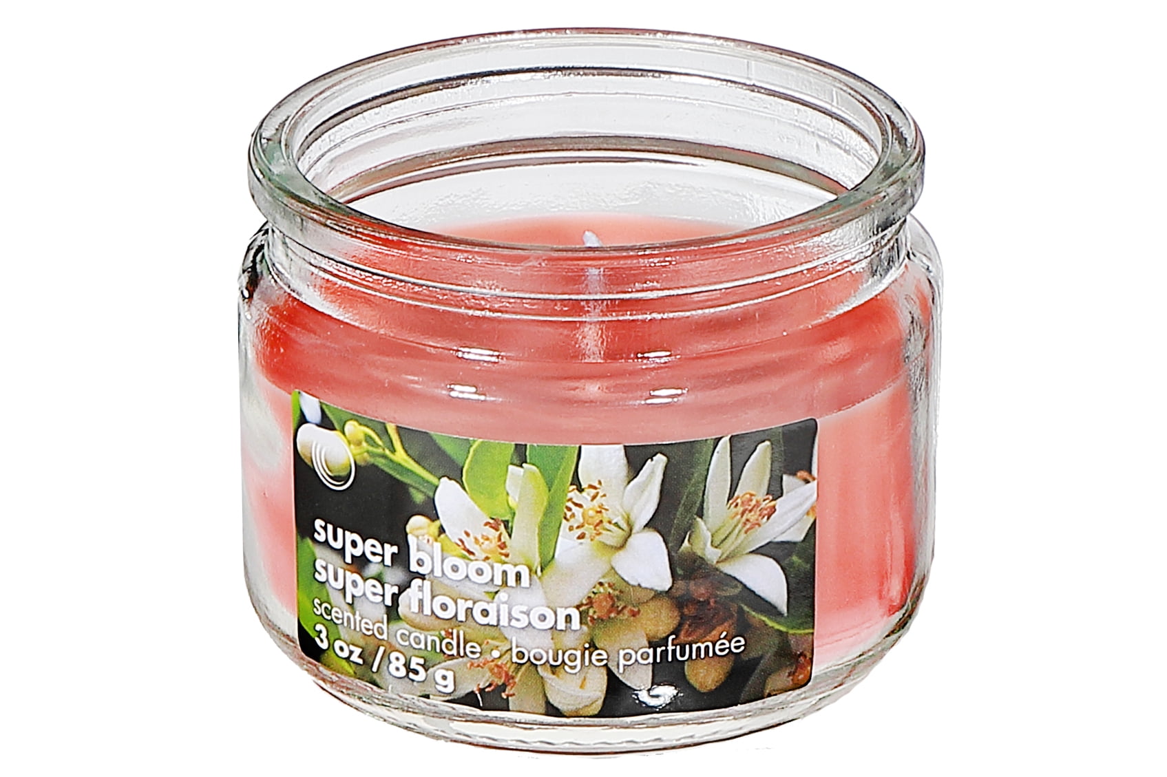 Superfloraison – Bougie parfumée, pot en verre 3 oz avec couvercle