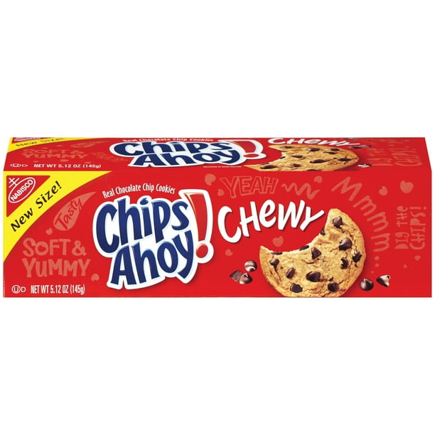 Nabisco Chips Ahoy! Chewy Chocolate Chip Cookies 5.12 Oz Box Walmart