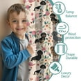 thumbnail image 3 of Blackout Kids Curtains,Dachshund and Flower Childrens Insulated Curtains Set Of 2,Bedroom Essentials,Toddler Room Decor 42"x63"(106x160cm), 3 of 4