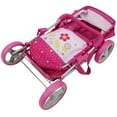 thumbnail image 3 of 509: Garden Doll Pram - Kids Pretend Play, Large Canopy, Storage Basket & Bassinet, Ages 3+, 3 of 5