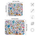 thumbnail image 4 of Yayeee Dish Drying Mat for Kitchen Counter 18"x24" Microfiber Absorbent Pad, Doodle Pattern, 4 of 7