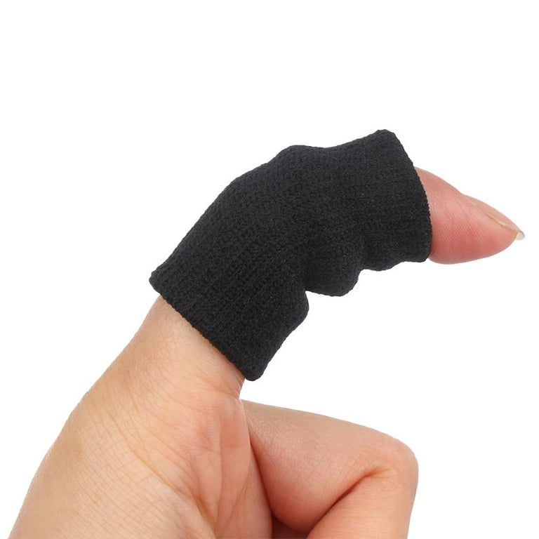 5/10Pcs Useful Sports Safety Thumb Protector Basketball Accessories  Arthritis Support Finger Protection Finger Guard Sports Finger Sleeves  WHITE 5PCS