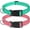 Turquoise Light Pink, variant on Minzimin 2pcs Reflective Nylon Dog Collars 2pcs,with Quick Release Buckle,Adjustable Safety Nylon Collars for Small Medium Large Dogs